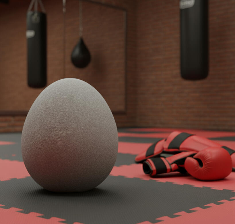 Rock in a wheelbarrow